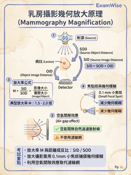 放射 - 乳房攝影裝置與影像品質 - AI 圖文解析預覽