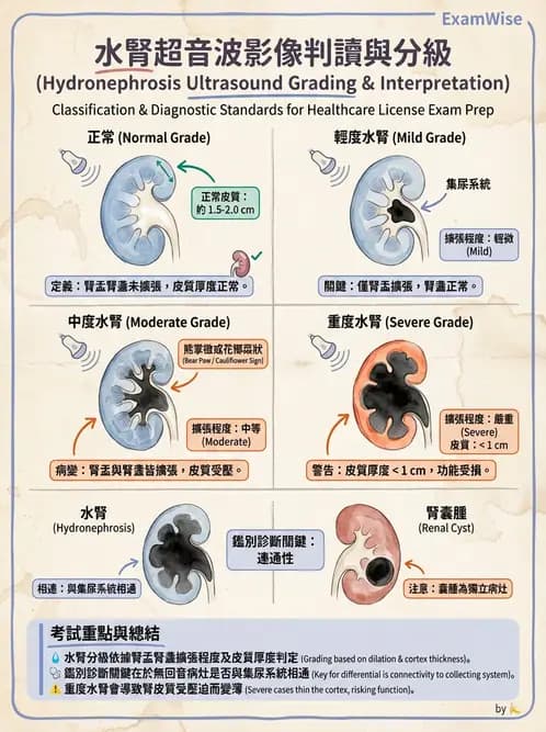 放射 - 腎臟血管與其他超音波 - AI 圖文解析預覽