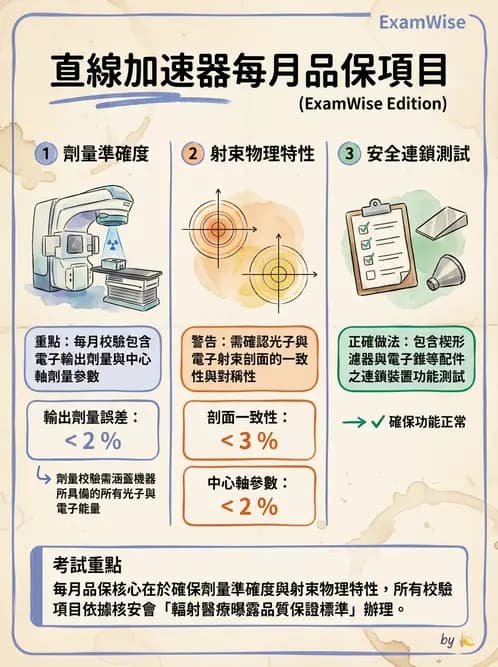 放射 - 直線加速器品保規範 - AI 圖文解析預覽
