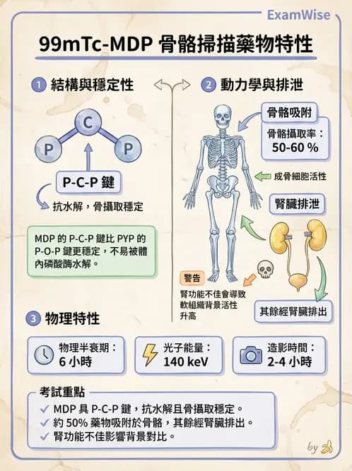 放射 - 骨骼與發炎造影SPECT藥物 - AI 圖文解析預覽