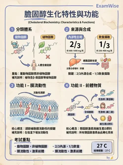 營養 - 脂蛋白與膽固醇代謝 - AI 圖文解析預覽