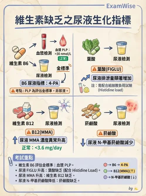 營養 - 生化指標與營養缺乏 - AI 圖文解析預覽