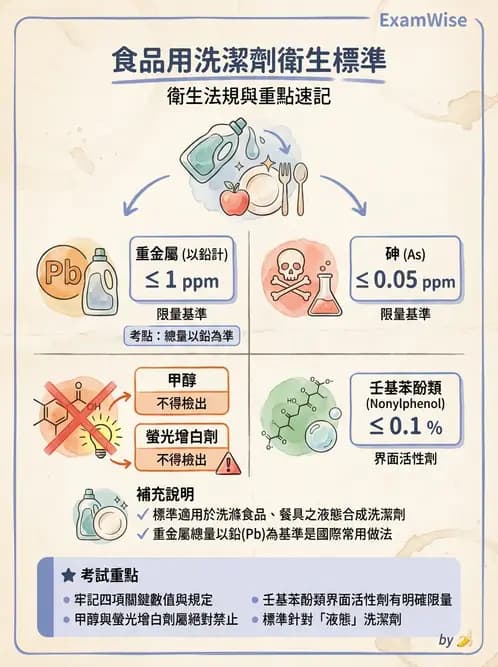 營養 - 食品用洗潔劑與殺菌消毒 - AI 圖文解析預覽