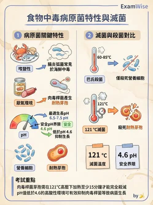 營養 - 食源性病原微生物 - AI 圖文解析預覽