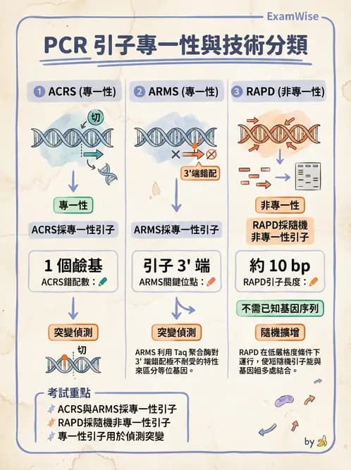 醫檢師 - 核酸擴增與萃取技術 - AI 圖文解析預覽