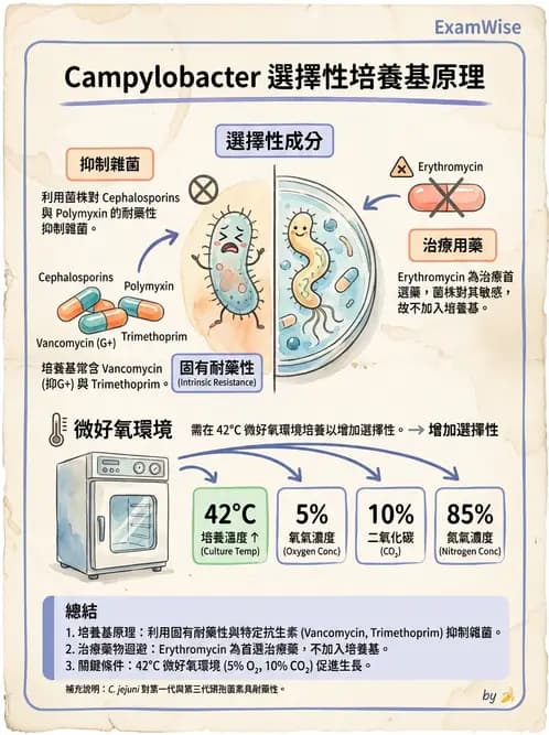醫檢師 - 弧菌、氣單胞菌與彎曲菌 - AI 圖文解析預覽