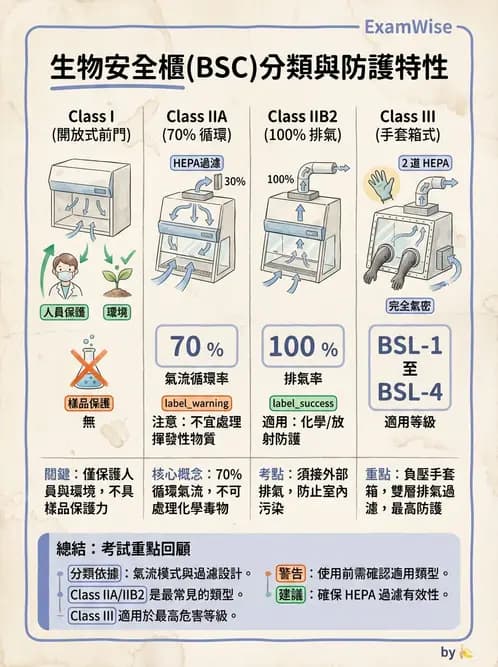 醫檢師 - 實驗室安全與微生物特性 - AI 圖文解析預覽