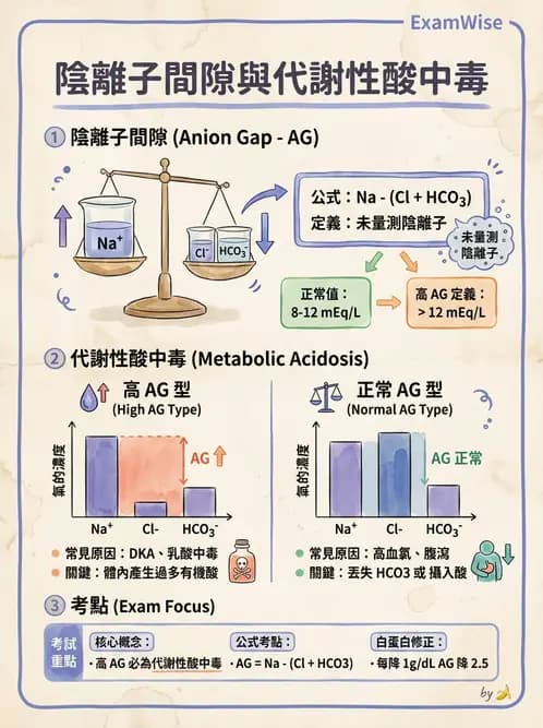 醫檢師 - 血液氣體分析及酸鹼平衡 - AI 圖文解析預覽
