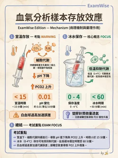 醫檢師 - 血液氣體分析及酸鹼平衡 - AI 圖文解析預覽