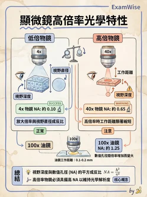 醫檢師 - 顯微鏡原理與操作 - AI 圖文解析預覽