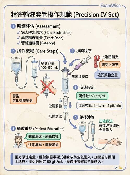 護理師 - 靜脈輸液與電解質平衡 - AI 圖文解析預覽