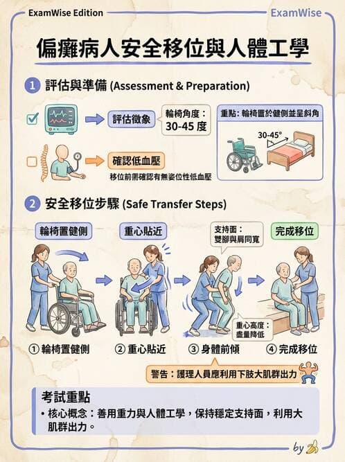 護理師 - 體位擺位與安全照護 - AI 圖文解析預覽