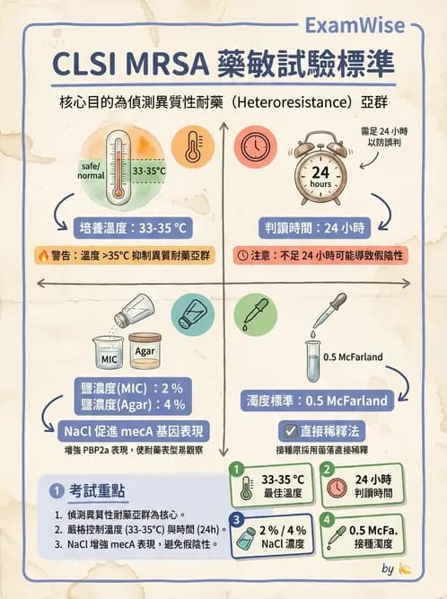 醫檢師 - 藥敏試驗方法 - AI 圖文解析預覽