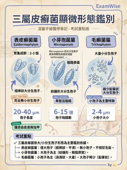 醫檢師 - 皮膚與皮下真菌感染 - AI 圖文解析預覽