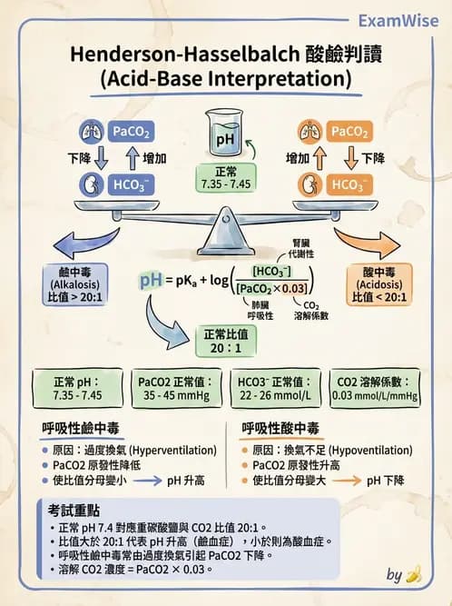 醫檢師 - 血液氣體分析及酸鹼平衡 - AI 圖文解析預覽
