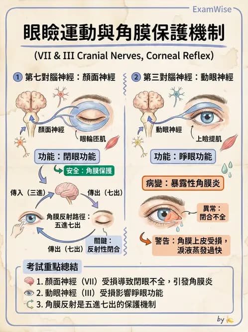 驗光師 - 眼部腦神經解剖與麻痺 - AI 圖文解析預覽