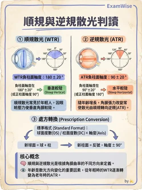 驗光師 - 散光分類與臨床判讀 - AI 圖文解析預覽