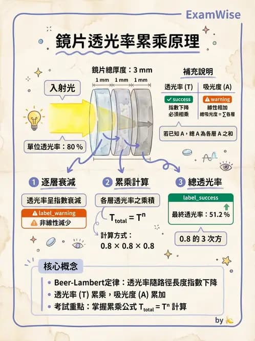 驗光師 - 鏡片材質、鍍膜與隱形眼鏡 - AI 圖文解析預覽