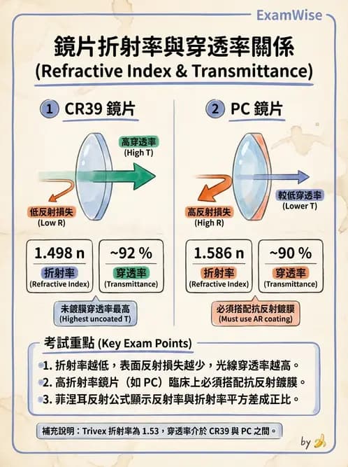 驗光師 - 鏡片材質、鍍膜與隱形眼鏡 - AI 圖文解析預覽