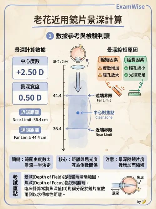 驗光師 - 景深、加入度與老花矯正 - AI 圖文解析預覽