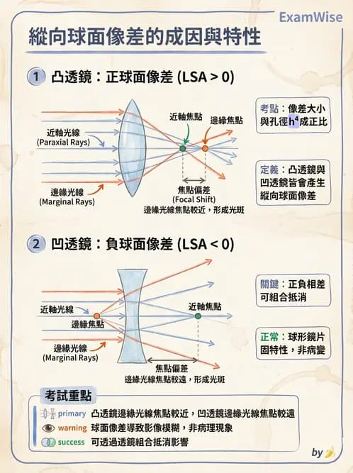驗光師 - 幾何像差(球面像差、彗差與畸變) - AI 圖文解析預覽