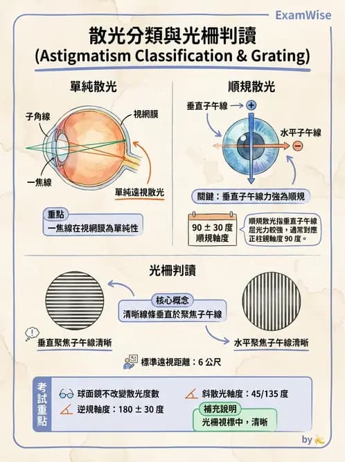 驗光師 - 散光分類與臨床判讀 - AI 圖文解析預覽