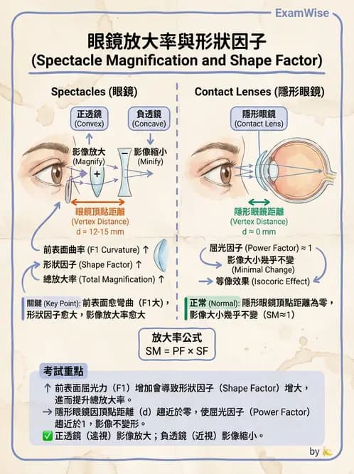 驗光師 - 鏡片放大率、材質與特殊鏡片 - AI 圖文解析預覽