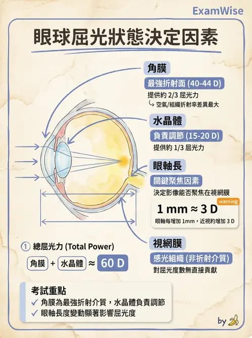 驗光師 - 屈光不正與近視遠視 - AI 圖文解析預覽