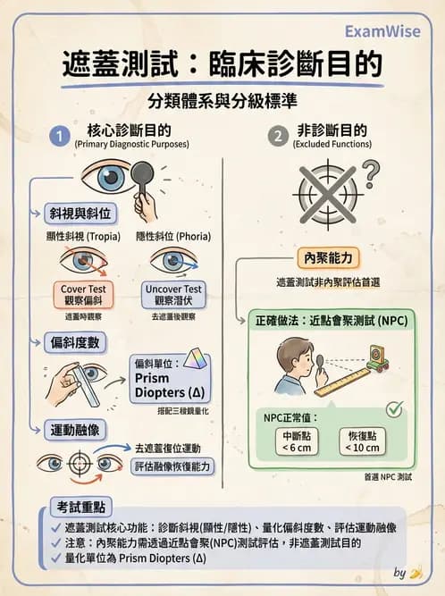 驗光師 - 隱斜位測量方法 - AI 圖文解析預覽