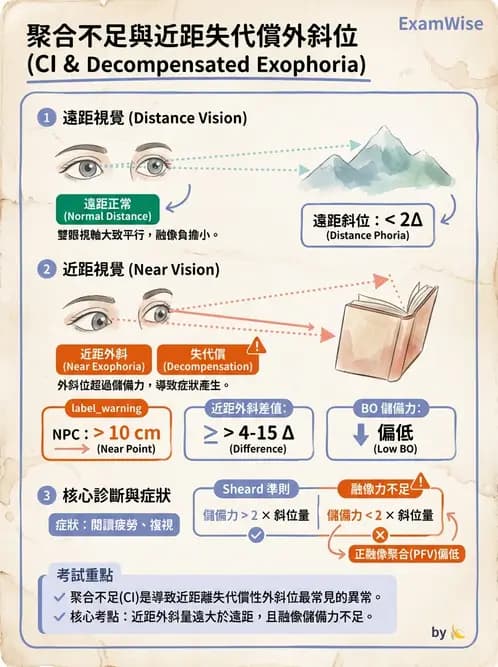 驗光師 - 水平聚散功能異常 - AI 圖文解析預覽