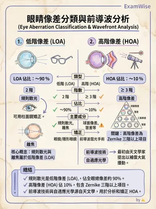 驗光師 - 屈光不正與近視遠視 - AI 圖文解析預覽