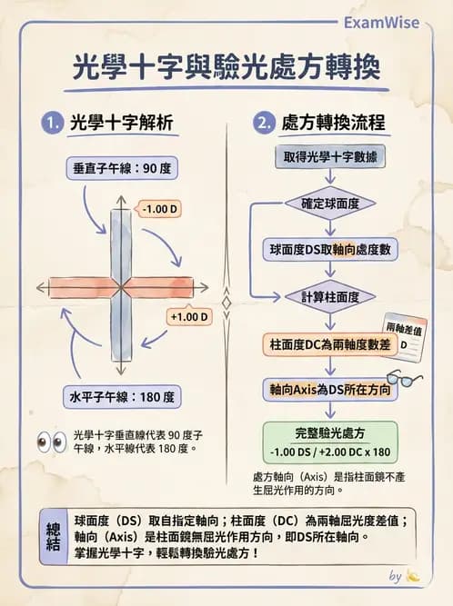 驗光師 - 散光、不等視與不等像 - AI 圖文解析預覽