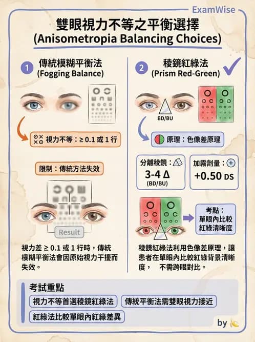驗光師 - 自覺式驗光流程與球面度判讀 - AI 圖文解析預覽