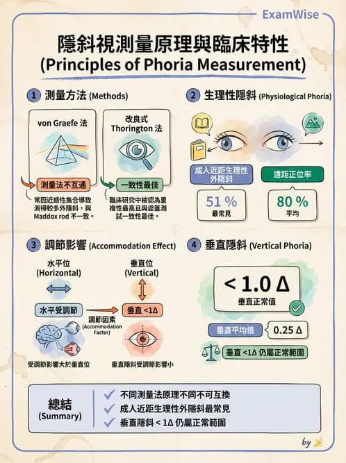 驗光師 - 隱斜位測量方法 - AI 圖文解析預覽