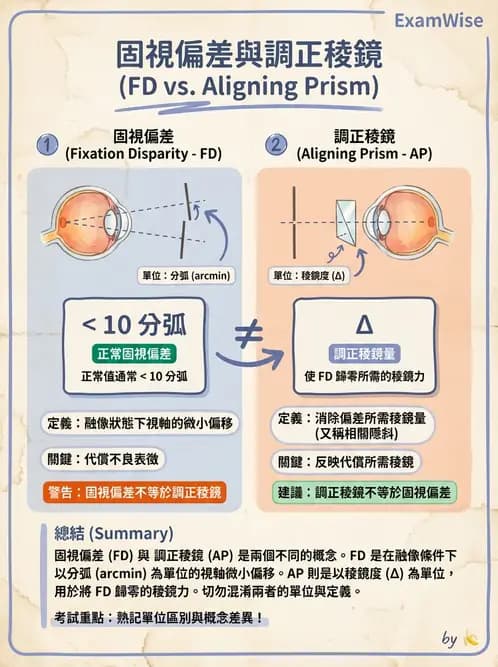 驗光師 - 固視偏差與雙眼視覺評估 - AI 圖文解析預覽