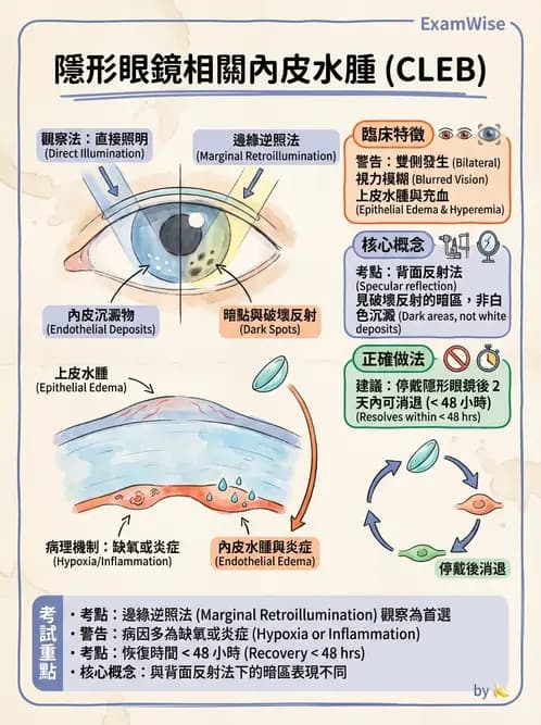 驗光師 - 角膜缺氧、水腫與變形 - AI 圖文解析預覽