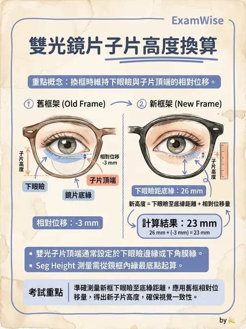 驗光師 - 雙光鏡片 - AI 圖文解析預覽