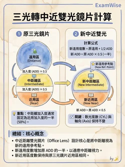 驗光師 - 雙光鏡片 - AI 圖文解析預覽