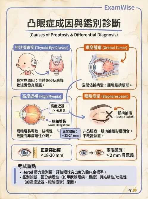 驗光師 - 血管阻塞、甲狀腺眼疾與其他全身性眼病變 - AI 圖文解析預覽