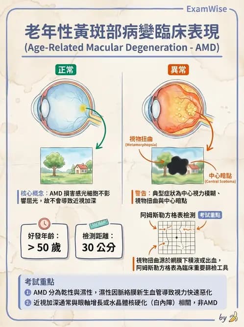 驗光師 - 老年性黃斑部及眼部退化疾病 - AI 圖文解析預覽