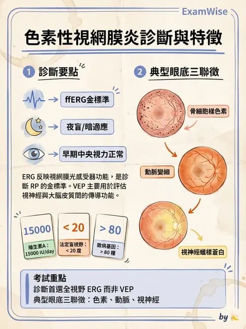 驗光師 - 遺傳性視網膜及色素疾病 - AI 圖文解析預覽