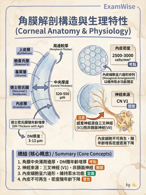 驗光師 - 眼球外層構造 - AI 圖文解析預覽