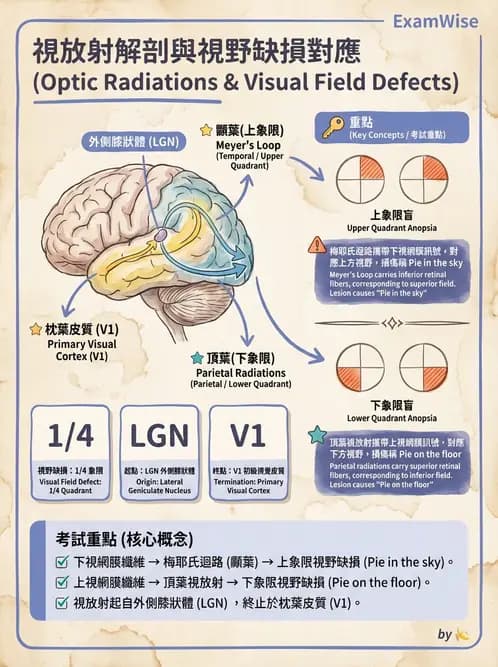 驗光師 - 視覺神經傳導系統 - AI 圖文解析預覽
