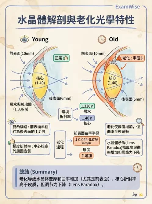 驗光師 - 眼球屈光系統基本原理 - AI 圖文解析預覽