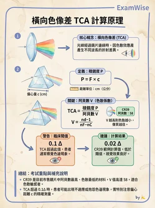 驗光師 - 色像差與阿貝數 - AI 圖文解析預覽