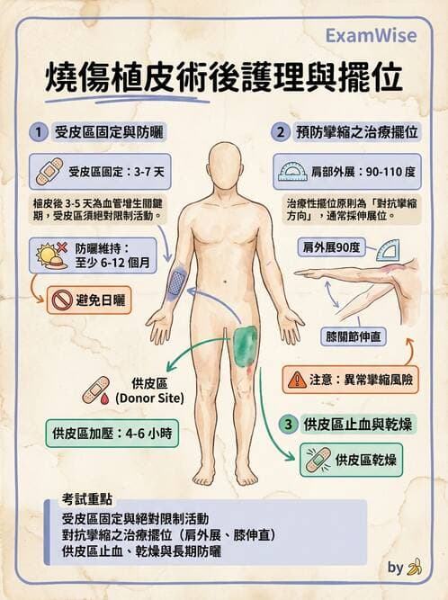 護理師 - 燒傷護理 - AI 圖文解析預覽