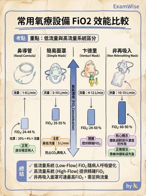 護理師 - 呼吸衰竭與胸腔護理 - AI 圖文解析預覽