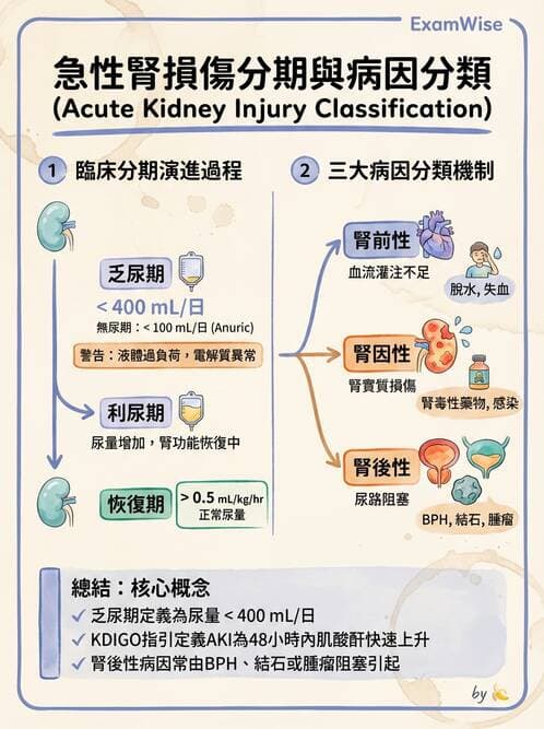 護理師 - 腎炎、腎衰竭與慢性腎臟病 - AI 圖文解析預覽