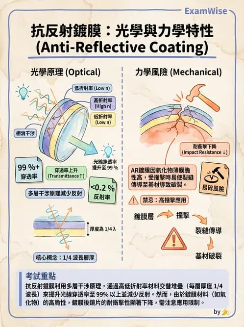 驗光師 - 鏡片鍍膜、偏光與染色 - AI 圖文解析預覽