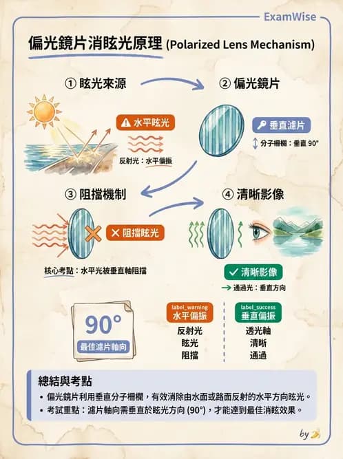 驗光師 - 鏡片鍍膜、偏光與染色 - AI 圖文解析預覽
